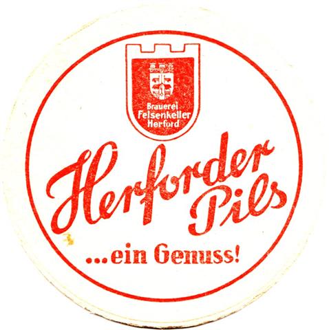 hiddenhausen hf-nw herf rund 1fbg 4a (215-ein genu-logo o-rot) 